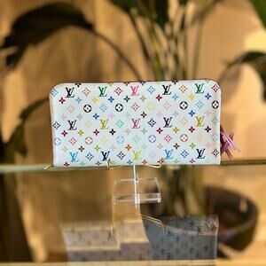 LOUIS VUITTON White Multicolor Insolite Wallet